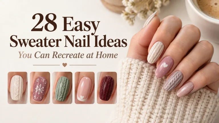 28 Easy Sweater Nail Ideas You Can Recreate at Home