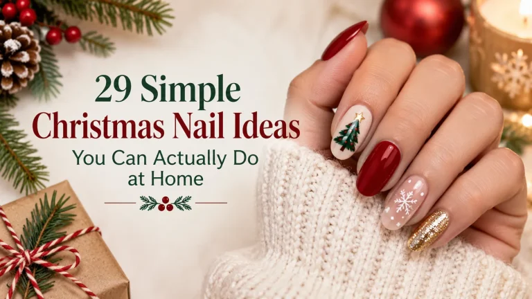 29 Simple Christmas Nail Ideas You Can Actually Do at Home